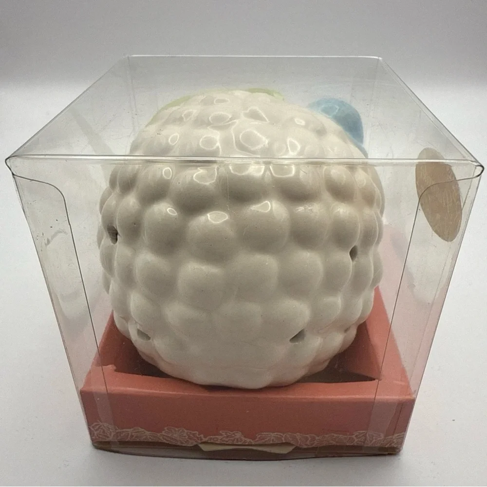 Vintage Karen Carson Creations Ceramic Sheep Lamb Pomander Scent Sachet NIB - Picture 4 of 7